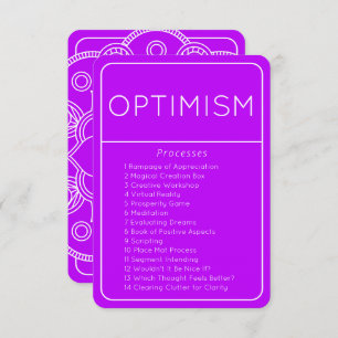 Abraham Hicks Optimismus Law of Attraction Card Einladung