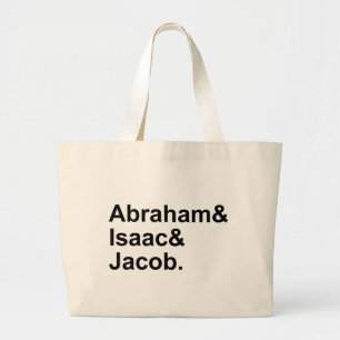 Abraham Isaac Jacob   3 Patriarchen des Judentums Jumbo Stoffbeutel