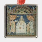 Abraham, Isaac und Melchisedech Silbernes Ornament (Vorne)
