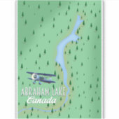 Abraham Lake, Canada Aufkleber (Vorderseite)