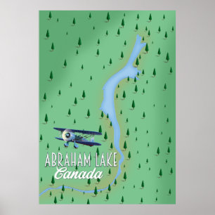 Abraham Lake, Canada Poster