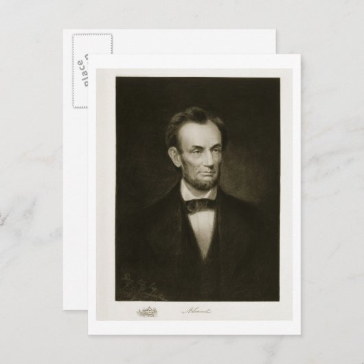 Abraham Lincoln, 16. Präsident der Vereinigten Sta Postkarte (Vorne/Hinten)