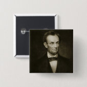 Abraham Lincoln, 16. Präsident des vereinigten Button (Vorne & Hinten)