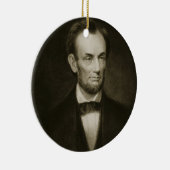 Abraham Lincoln, 16. Präsident des vereinigten Keramik Ornament (Rechts)