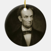 Abraham Lincoln, 16. Präsident des vereinigten Keramik Ornament (Hinten)