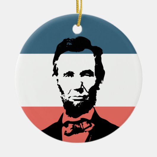Abraham Lincoln-16. Präsident Keramikornament (Vorne)