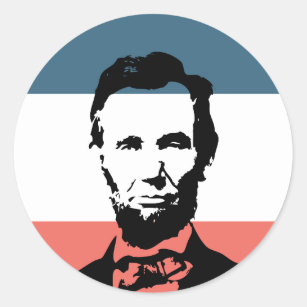 Abraham Lincoln-16. Präsident Runder Aufkleber