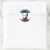 Abraham Lincoln 16. Präsident Runder Aufkleber (Tasche)