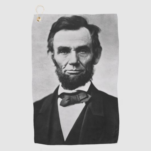 Abraham Lincoln: 16. Präsident von Amerika Golfhandtuch (Vorderseite)