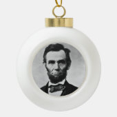 Abraham Lincoln: 16. Präsident von Amerika Keramik Kugel-Ornament (Vorderseite)