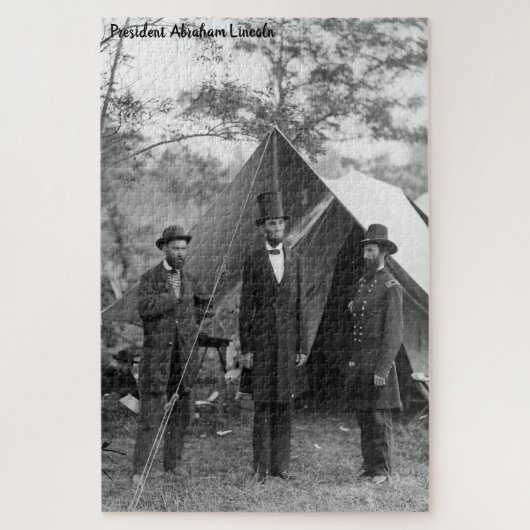 Abraham Lincoln 16. Präsident von Amerika. Puzzle (Vertikal)