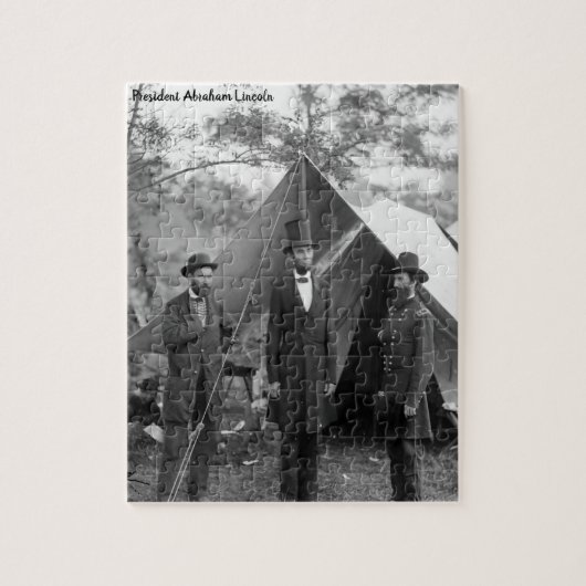 Abraham Lincoln 16. Präsident von Amerika. Puzzle (Vertikal)