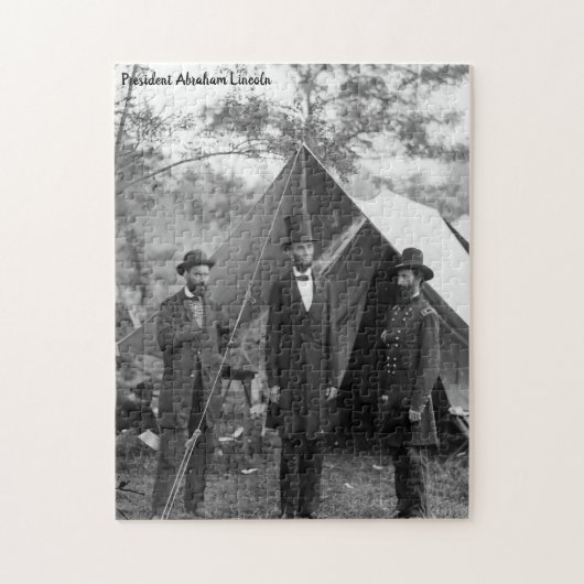 Abraham Lincoln 16. Präsident von Amerika. Puzzle (Vertikal)