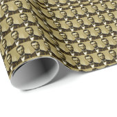 Abraham Lincoln 16. US-Präsident Geschenkpapier (Rolleneckpunkt)