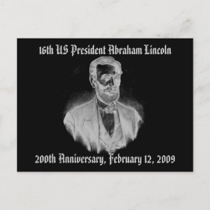 Abraham Lincoln 200 Jahre Postkarte