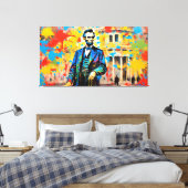 ABRAHAM LINCOLN 2 LEINWANDDRUCK (Insitu (Schlafzimmer))