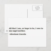 Abraham Lincoln 3 Postkarte (Vorne/Hinten)