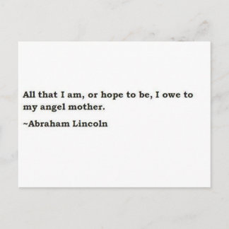 Abraham Lincoln 3 Postkarte