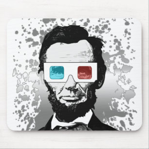 Abraham Lincoln - 3D (2) Mousepad