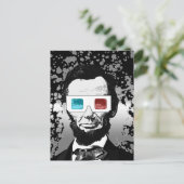 Abraham Lincoln - 3D Postkarte (Stehend Vorderseite)