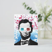 Abraham Lincoln - 3D Postkarte (Stehend Vorderseite)