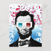 Abraham Lincoln - 3D Postkarte (Vorderseite)