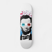 Abraham Lincoln - 3D Skateboard (Vorderseite)