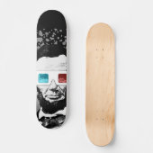 Abraham Lincoln - 3D Skateboard (Vorderseite)