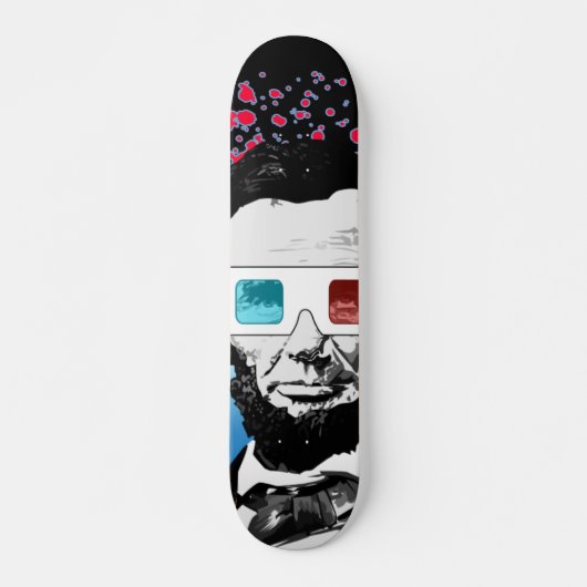 Abraham Lincoln - 3D Skateboard (Vorne)