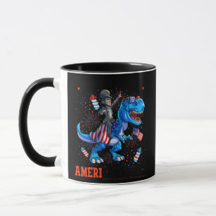 Abraham Lincoln 4. Juli Dino-Boys Männer Tasse