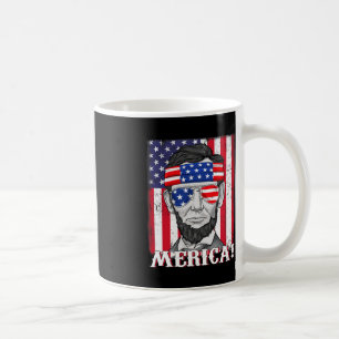 Abraham Lincoln 4. Juli Merica American Flag B Kaffeetasse
