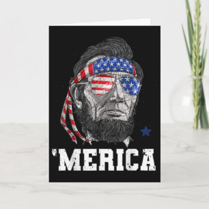 Abraham Lincoln 4. Juli Merica Männer Frauen Ameri Karte