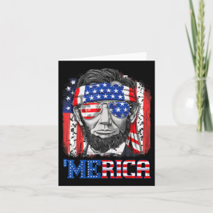 Abraham Lincoln 4. Juli Merica Männer Frauen Ameri Karte