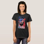 Abraham Lincoln 4. Juli Merica Männer Frauen Ameri T-Shirt (Vorne ganz)