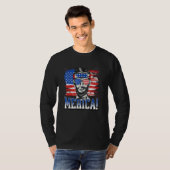 Abraham Lincoln 4. Juli Merica Männer Frauen Ameri T-Shirt (Vorne ganz)