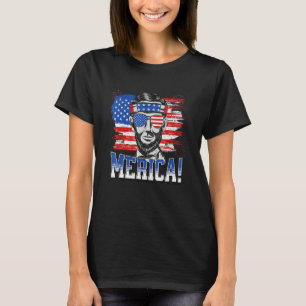 Abraham Lincoln 4. Juli Merica Männer Frauen Ameri T-Shirt
