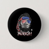 Abraham Lincoln 4. Juli Murica Männer Frauen Ameri Button (Vorderseite)
