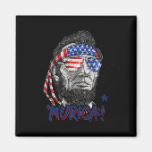 Abraham Lincoln 4. Juli Murica Männer Frauen Ameri Magnet (Vorne)