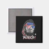 Abraham Lincoln 4. Juli Murica Männer Frauen Ameri Magnet (Vorderseite/Rückseite)