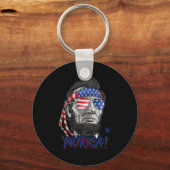 Abraham Lincoln 4. Juli Murica Männer Frauen Ameri Schlüsselanhänger (Vorderseite)