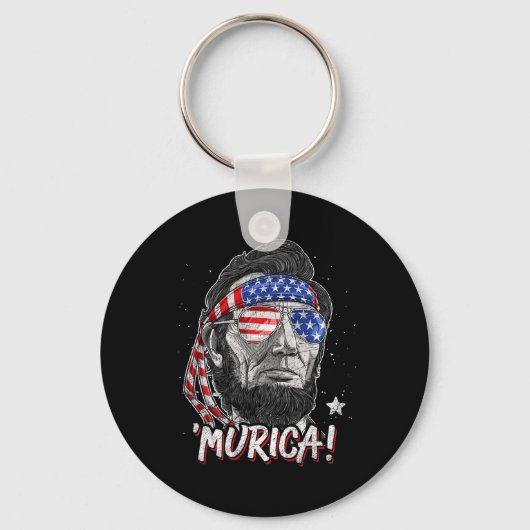 Abraham Lincoln 4. Juli Murica Männer Frauen Ameri Schlüsselanhänger (Vorderseite)