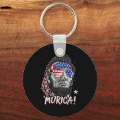 Abraham Lincoln 4. Juli Murica Männer Frauen Ameri Schlüsselanhänger (Vorderseite)