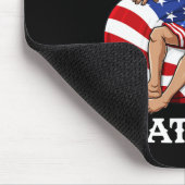 Abraham Lincoln 4. Juli USA Patriot Fun Mousepad (Ecke)