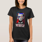 Abraham Lincoln 4th Of July Men Women American Fla T-Shirt (Vorderseite)