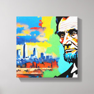 ABRAHAM LINCOLN 6 LEINWANDDRUCK