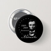Abraham Lincoln (Abe) zweihundertjährig Button (Vorne & Hinten)