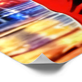 Abraham Lincoln als Kämpfer | AI Art Poster (Ecke)