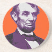 Abraham Lincoln alt Getränkeuntersetzer (Vorne)