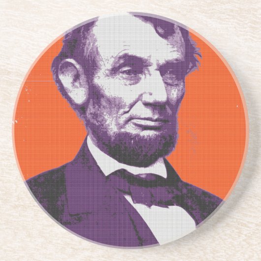 Abraham Lincoln alt Getränkeuntersetzer (Vorne)