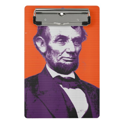 Abraham Lincoln alt Mini Klemmbrett (Vorderseite)
